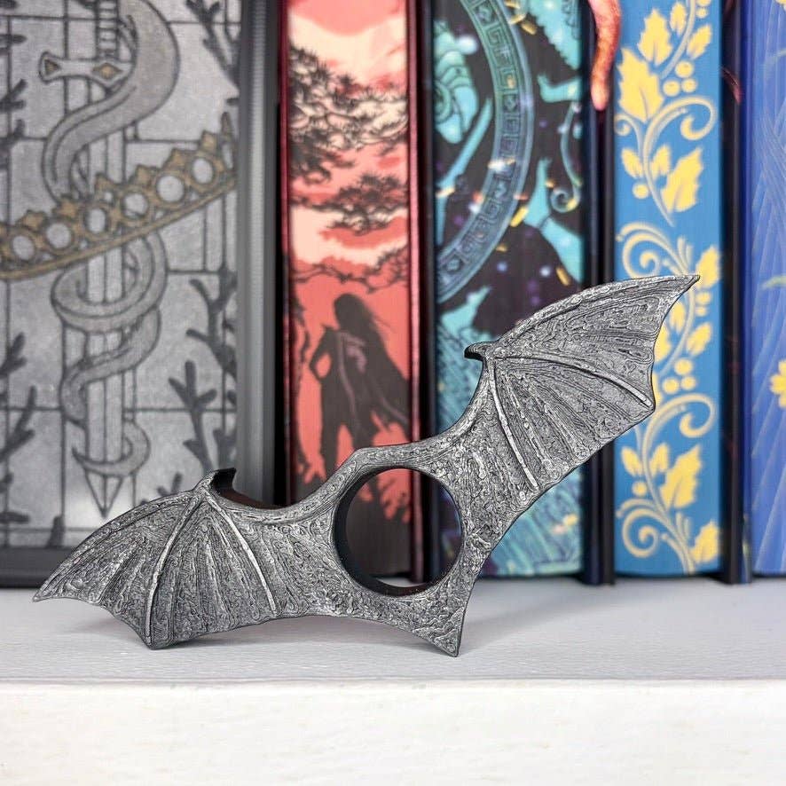 Black Wings 3d Printed Thumb Book Holder