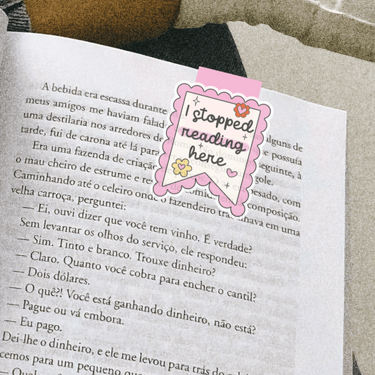 I Stopped Reading Here Magnetic Bookmark