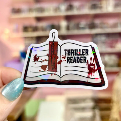 Thriller Reader Open Book Sticker