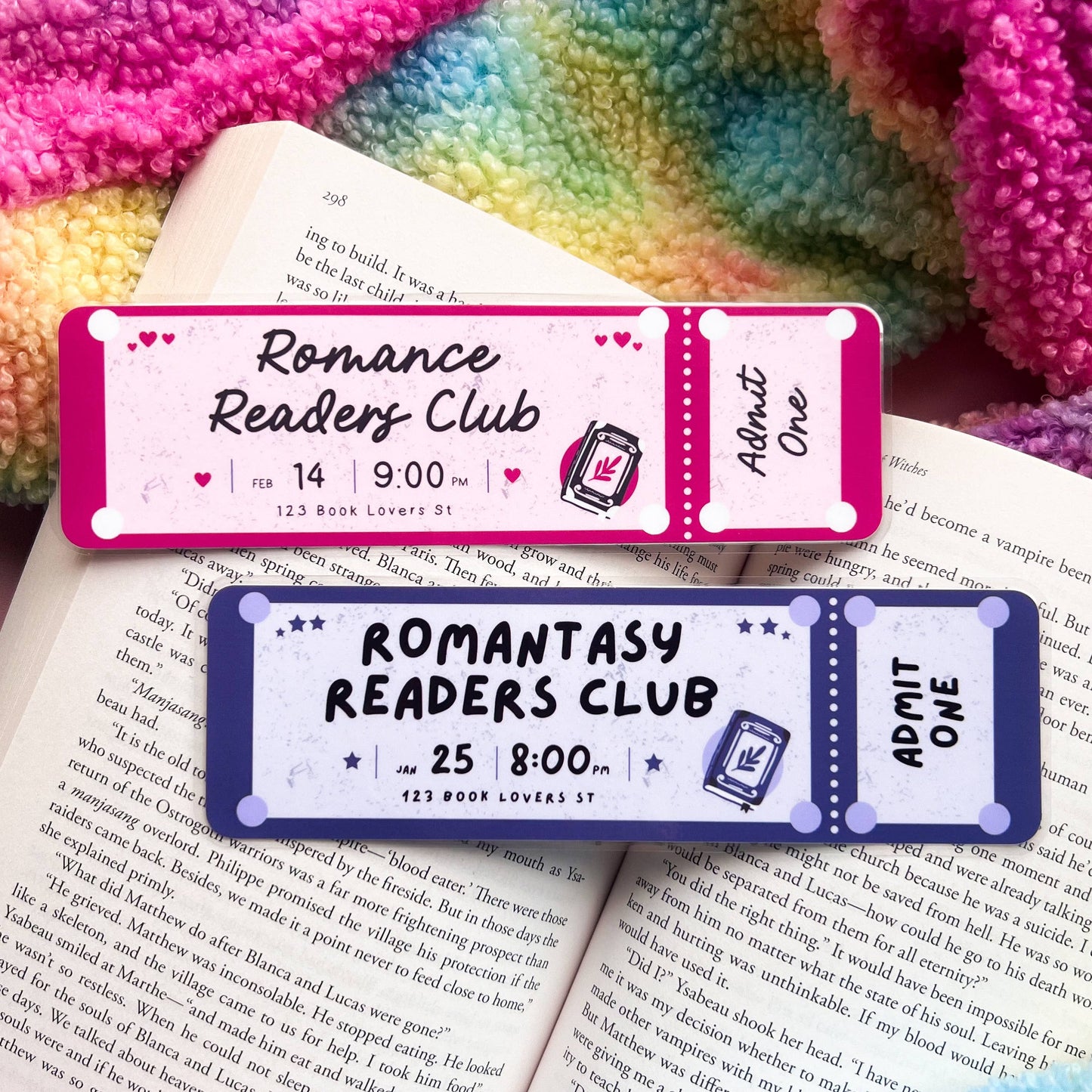Romance Ticket Bookmarks