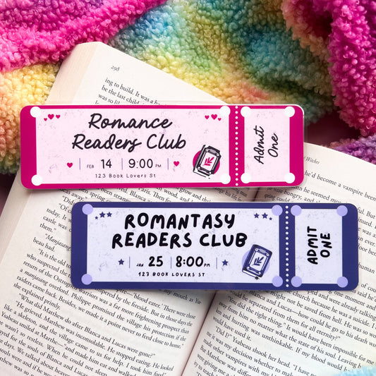 Romance Ticket Bookmarks