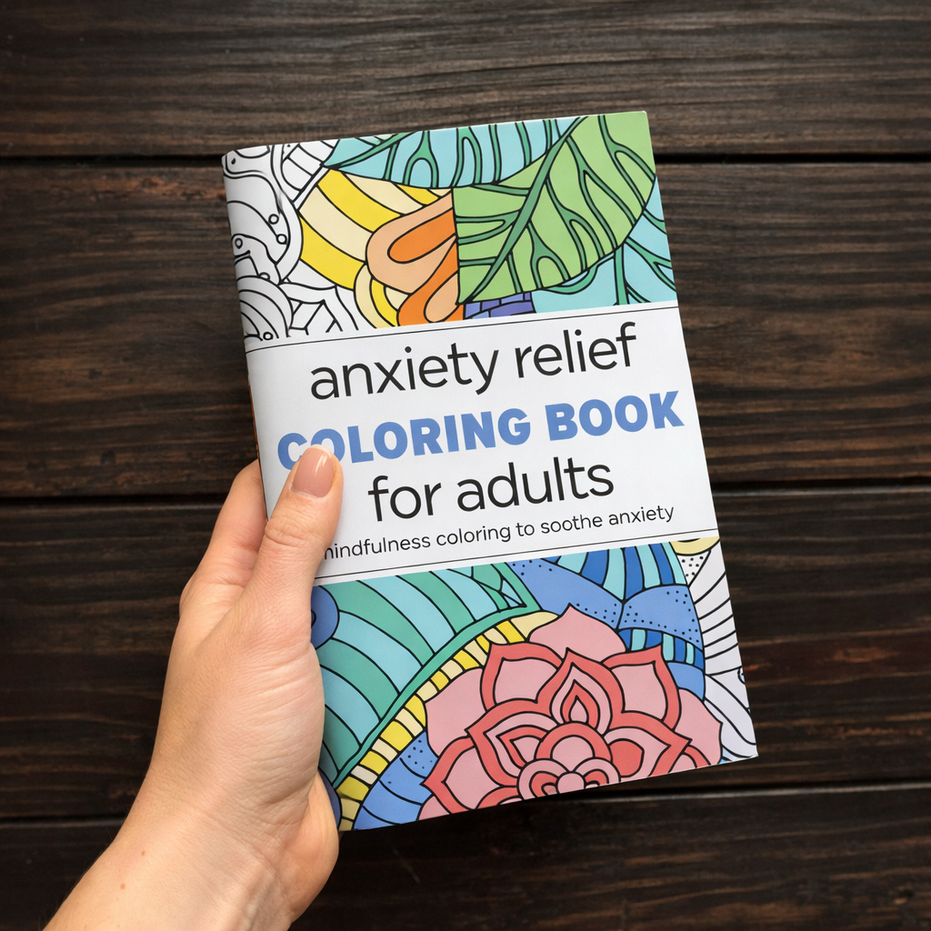 Anxiety Relief Coloring Book for Adults: Mindfulness Coloring to Soothe Anxiety