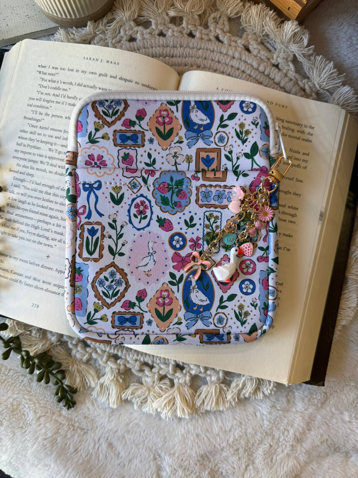 Reading Coquette Goose Kindle Sleeve