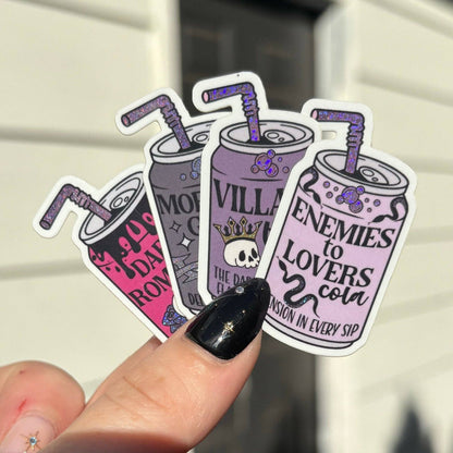 Bookish Soda Tropes Stickers