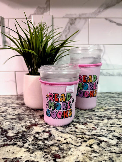 Read More Books Iced Coffee Drink Sleeve- Medium