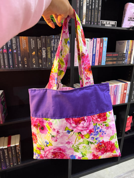 Purple Flowers Tote Bag