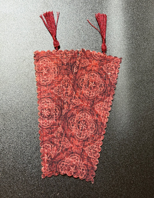 Brick Tile Fabric Bookmark