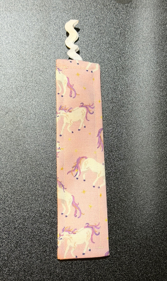Unicorn Fabric Bookmark