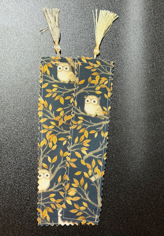 Hoot Owl Fabric Bookmark