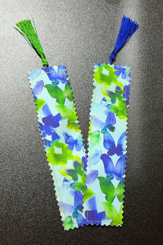 Butterflies Fabric Bookmark