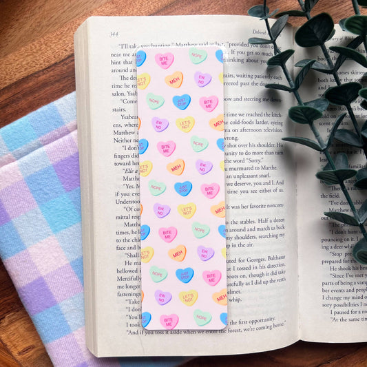 Anti Candy Hearts Bookmark