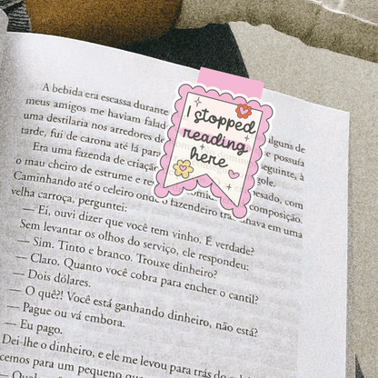 I Stopped Reading Here Magnetic Bookmark