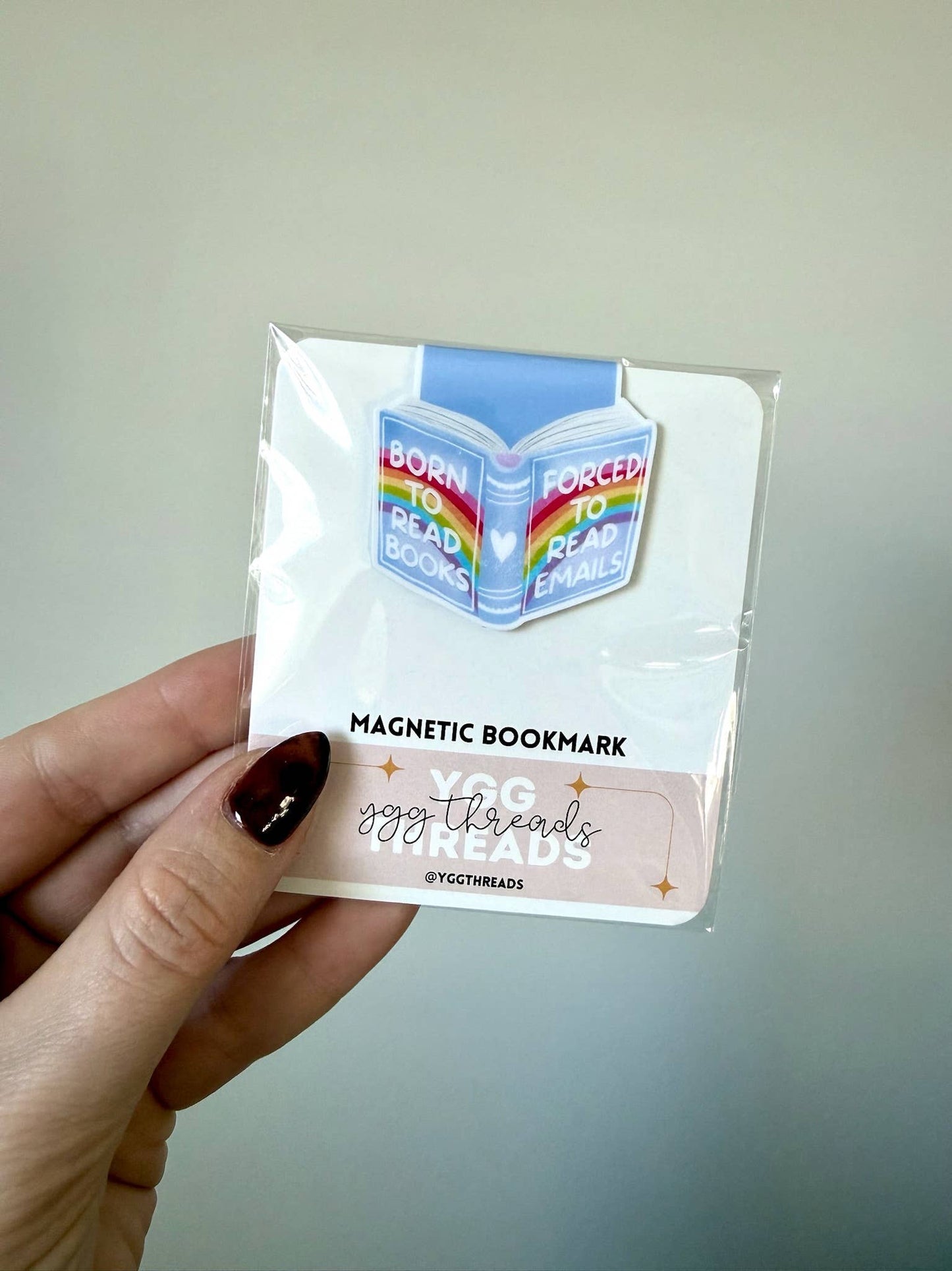Born to Read Books Forced to Read Emails | Magnetic Bookmark