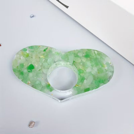 Heart Shaped Stone Thumb Book Holder
